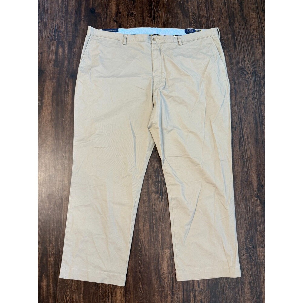 Polo Ralph Lauren Men's Chino 50B/30 Beige Khaki Pants Stretch Classic Fit Twill